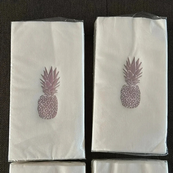 Pineapple Dinner Party Napkins | Rose Gold Foil | Rose Gold | Beach Party | Luau - Picture 12 of 12